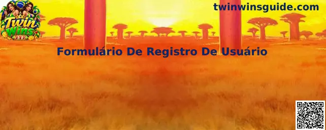 Formulário De Registro De Usuário no Twin Wins
